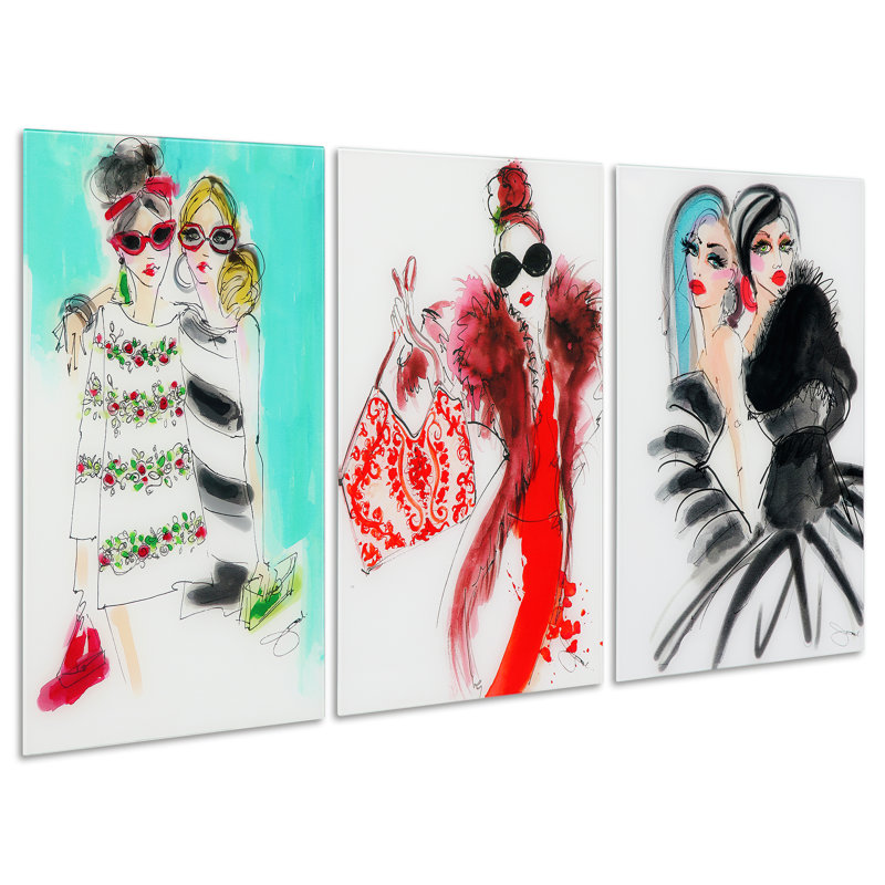 « mode show », impression sur verre