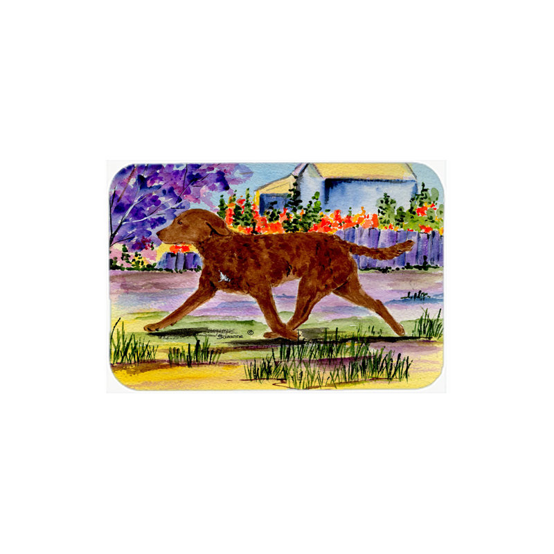 Planche à découper en verre trésors caroline Chesapeake Bay Retriever