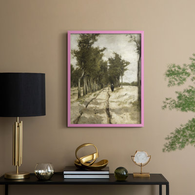 «Vintage Landscape CCLX», reproduction encadrée - bois massif
