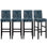Ensemble de 4 housses de tabouret de bar - Housses de siège de tabouret de bar, housses de chaise de bar extensible, housses de chaise de tabouret de bar amovibles, housses de tabouret de chaise pour îlot de comptoir de cuisine