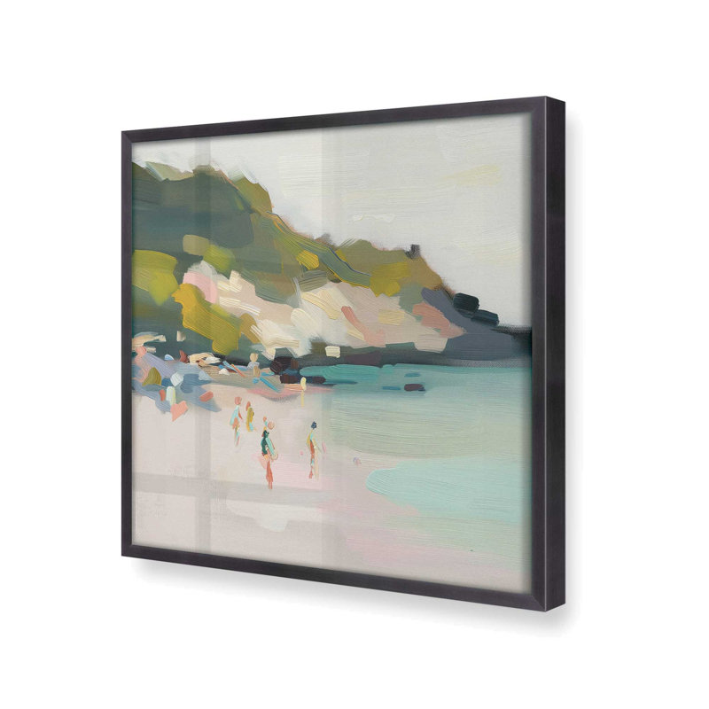 «Sandy Spectrum V1 (Square)», impression encadrée sur papier par Azure Artisanal Studio, Zinc patiné