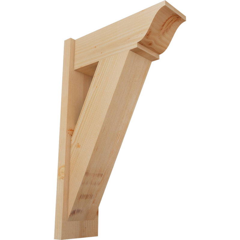 Persienne traditionnelle en bois rustique, P 20 po x H 32 po, Sapin Douglas de 7 1/2 po (lisse)