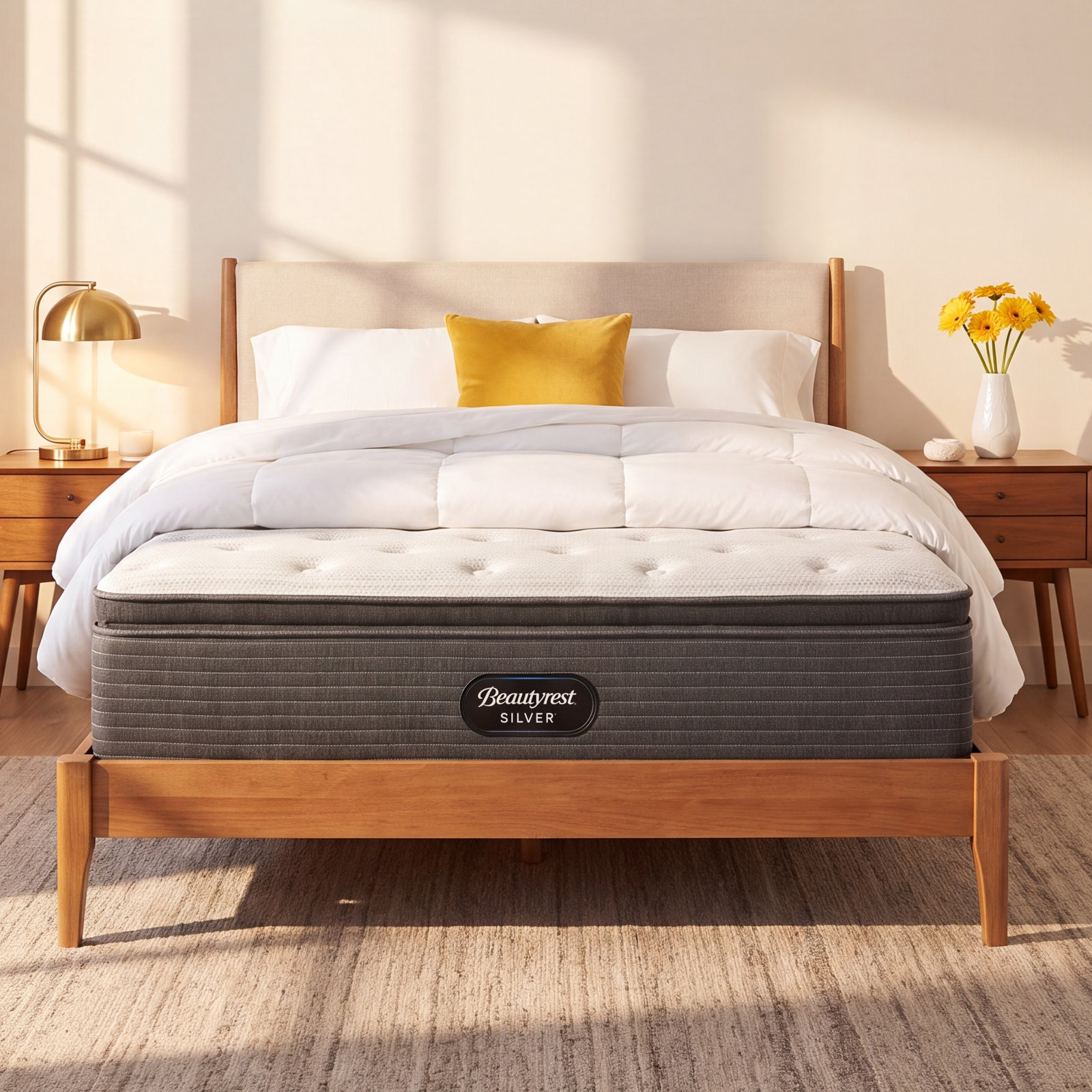 Beautyrest 15" Plush Pillow Top Innerspring Mattress, King