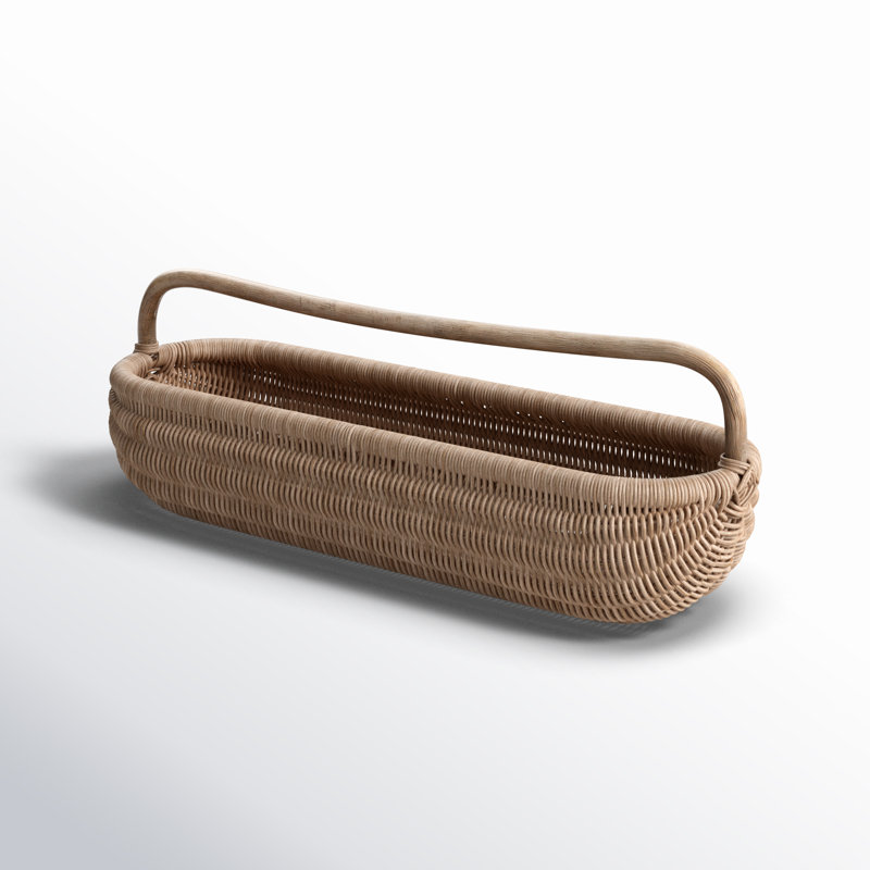 Panier en rotin tissé à la main avec poignée