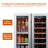 24 Inch Built-In Wine and Beverage Refrigerator, Dual Zone Wine Fridge, 20 Bottle & 80 Can Under Counter Wine Cooler