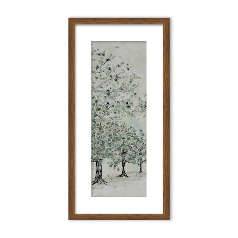 Nature Inspired "Dappled Canopy" Canvas Wall Art By , 48" H x 24" W, Framed Canvas, White