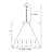 Dines 5 - Light Dimmable Square / Rectangle Chandelier