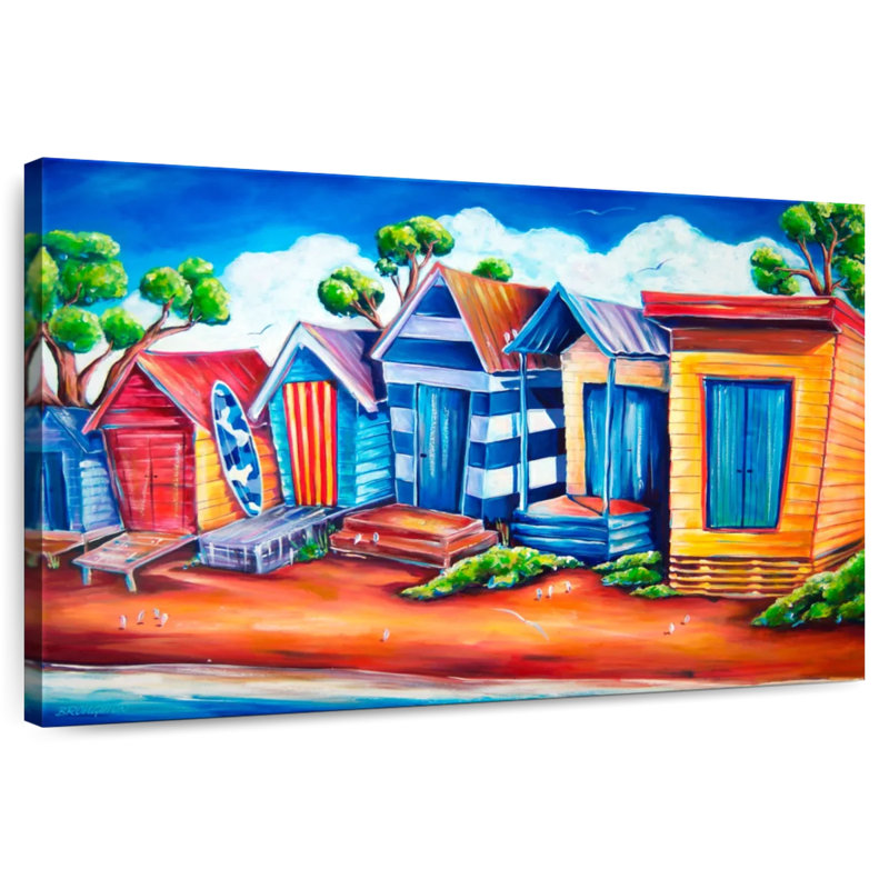 Tourist Gillard Huts, 30" H x 45" W