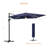 Seena 11.5 x 9' Rectangular Lighted Cantilever Umbrella-1324497943
