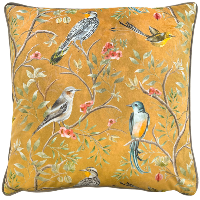 Square Throw Cushion, Gold