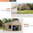 10 Ft. W x 20 Ft. D Heavy Duty Carport Portable Garage-92520632
