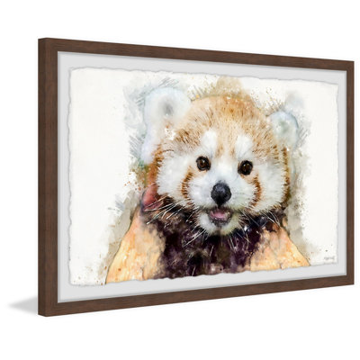 Happy Red Panda 1 Piece Single Picture Frame Painting