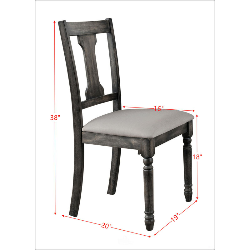 Chaise d'appoint en lin brun clair et gris vieilli