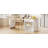 Kitchen Island with Extendable Dining Table for 4-6 Person,Two-tone Kitchen Table with Double-sized Storage,Power Outlet, Kitchen island with Storage 2 Drawers 2 Side Open Shelves-420869866