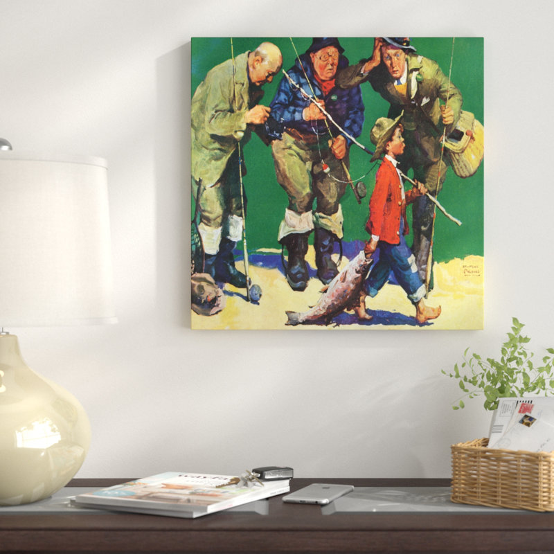 The Best Fisherman - Wrapped Canvas Print, 102cm H x 102cm W