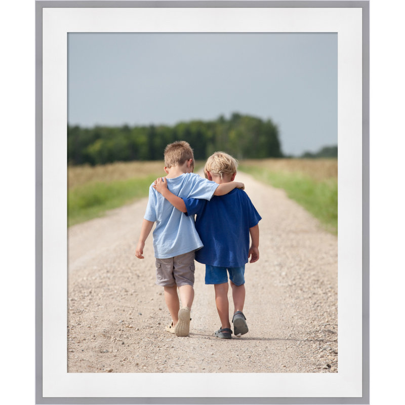 Cadre photo Maya, 16 x 20, Maya blanc argenté