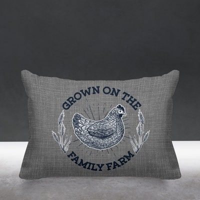 Outdoor Reversible Throw Pillow