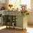 Versatile Kitchen Cart with Drop-Leaf Countertop, Adjustable Storage, and Dual Mobility Options for Modern Homes.-783897023