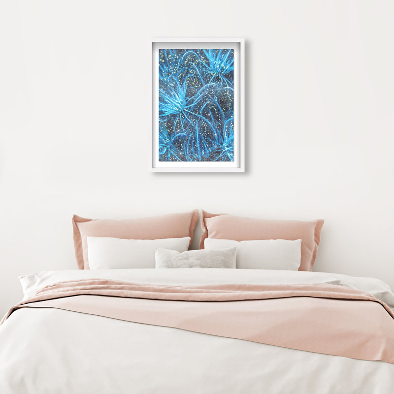 Neon Garden Print by Oliver Gal, 31.5"H x 21.5"W, White Shadowbox