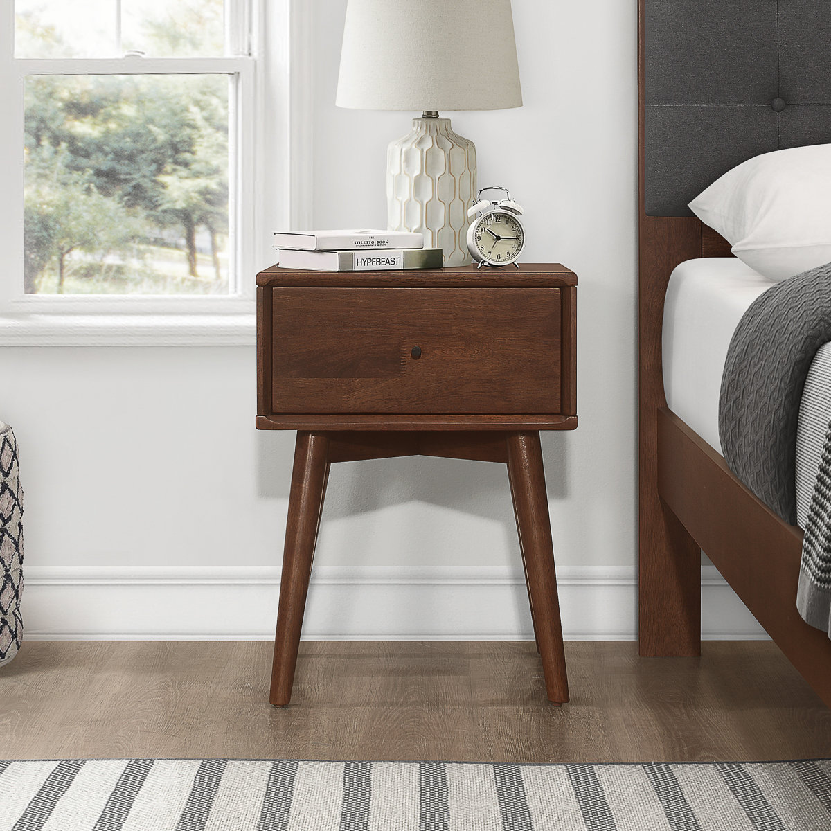Union Rustic Erler Solid Wood Nightstand & Reviews | Wayfair