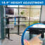 Mount-it! Electric Height Adjustable Desk For Corners, Height Adjustment From 28.3" To 47.2"