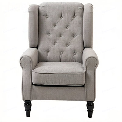 High Wingback Reading Chair,Accent Chair,Button Tufted Accent Chair(Only Accent Chair)