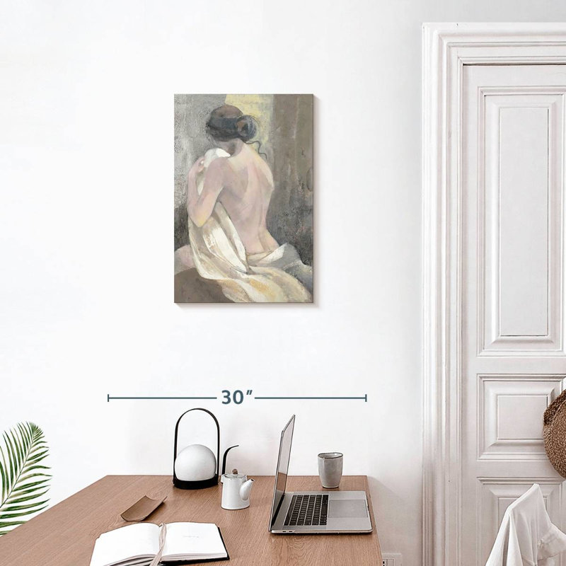 Leisha après le bain II, H 24 po x l 16 po