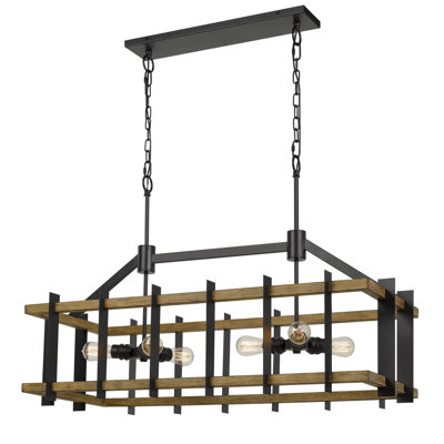 Trueblood 6 - Light Dimmable Square / Rectangle Chandelier