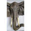 Sculpture murale en bronze à tête d'éléphant en bronze
