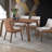 Walnut Finish Dining Table
