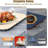 Food Warming Mat For Food Detachable, Upgrade High-Tech Graphene Heating Fast Full Surface, Electric Warming Tray With 6 Adjustable Temp, 6 Hours Timer Function For Parties Buffet And Daily Use，White-118660909