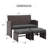 Rand Wicker 2 - Person Patio Conversation Set with Cushions-1466373635