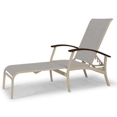 Askar Outdoor Rust-Resistant Metal Chaise Lounge