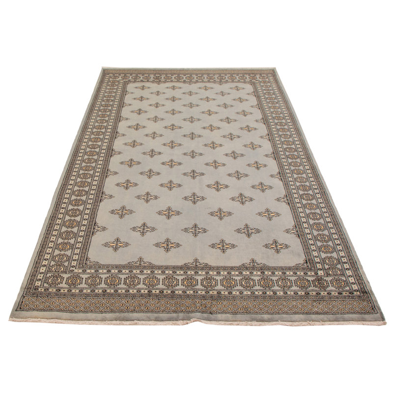 Tapis gris 6 pi 5 po x 10 pi 5 po Finha Peshawar Bokhara