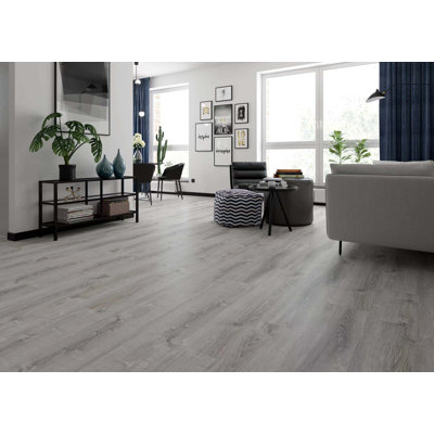 Plancher de luxe en vinyle imperméable avec couche d'usure 20 mil - 6,5 mm avec sous-couche attachée