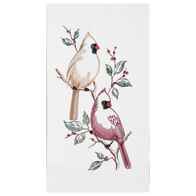 Cotton Embroidered Tea Towel Kitchen Towel