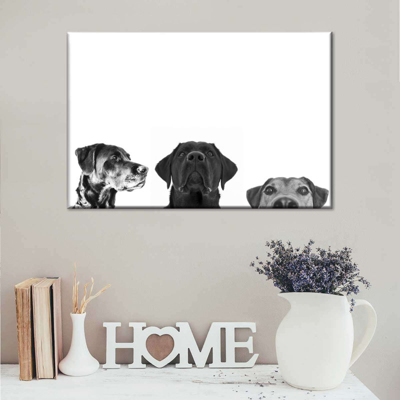Adorable Puppies Canvas Print, 30" H x 45" W x 1.25" D
