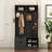 Hall Tree With 6 Hooks,Coat Hanger, Entryway Bench, Storage Bench,For Entrance, Hallwa-951642080