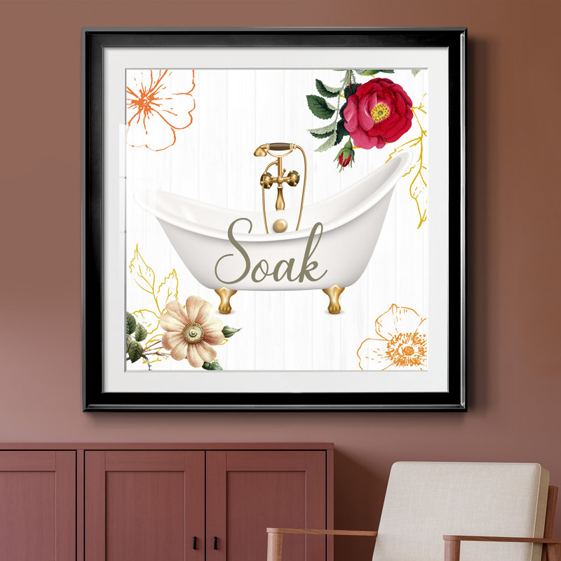 Soak - impression encadrée, Cadre noir, H 30,5 po x l 30,5 po x P 1,5 po