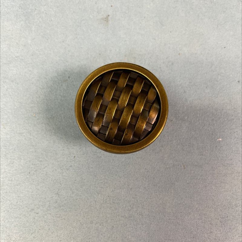 (Paquet de 5) Poignée de panier de 1-1 / 4 po en laiton antique, Laiton antique