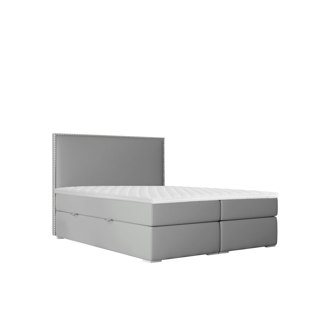 Boxspringbett Keturah mit Topper und Bettkasten