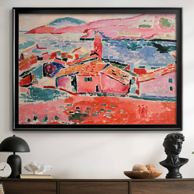 Roofs of Collioure (Les toits de Collioure)-Henri Matisse-Framed Gallery Wrapped Canvas-1905