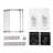 Laundry Hamper 2 Tier Laundry Sorter with 4 Removable Bags for Organizing Clothes-470520098