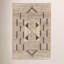 Southwestern Hand-Knotted Butter, Dark Brown Area Rug-858583872