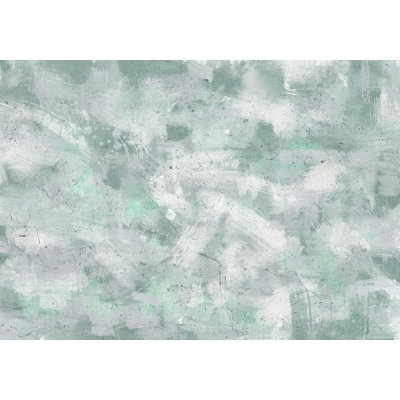 Papier peint abstrait, impression menthe