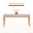 Corrine 40'' W Solid Rubberwood Dining Bench with Woven Rope Seat-1233751636