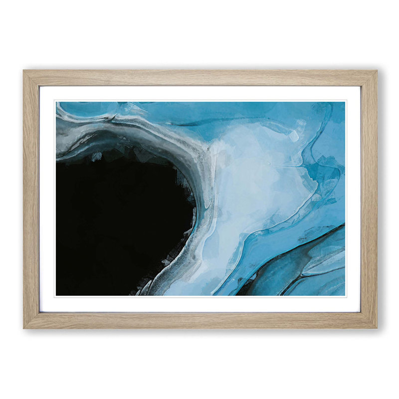 Coming Back in Abstract - Picture Frame Painting Print, 62cm H x 87cm W x 2cm D, Oak Framed