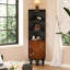 Armoire d'angle en bois manufacturé