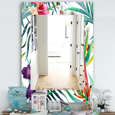 Miroir d’appoint 8 décorations de style tropical
