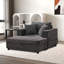 Chaise longue avec repose-pieds de rangement amovible-822829689